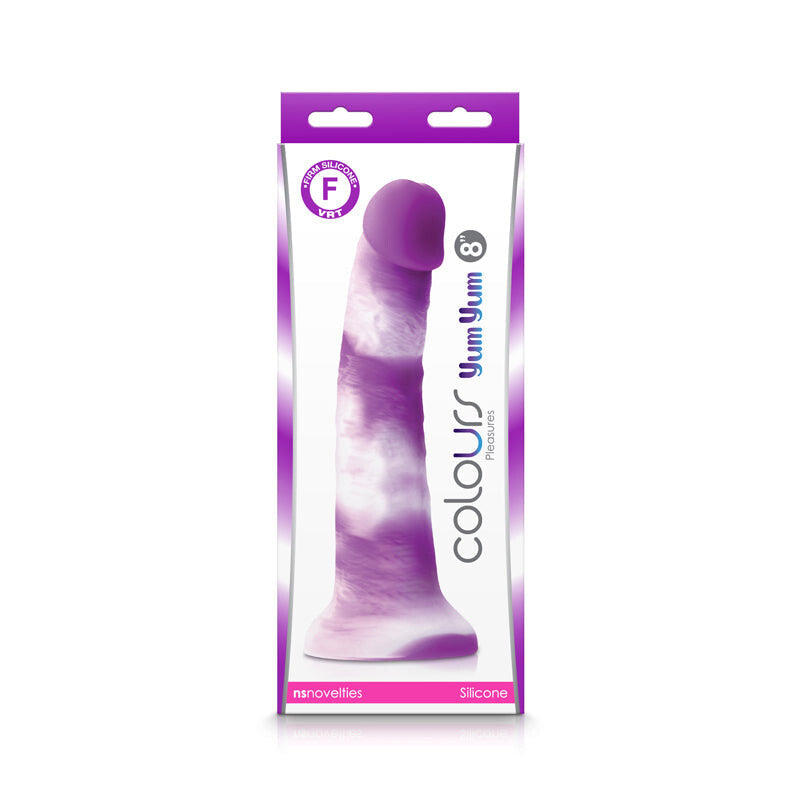 Colours Pleasures Yum Yum 8in Dildo Purple Intimates Adult Boutique
