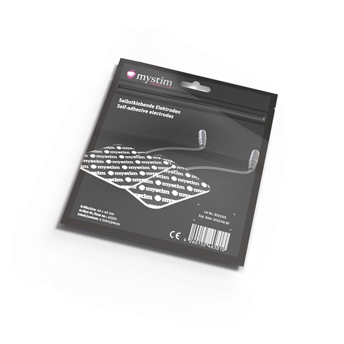 Mystim Electrodes 4pk, Square Intimates Adult Boutique