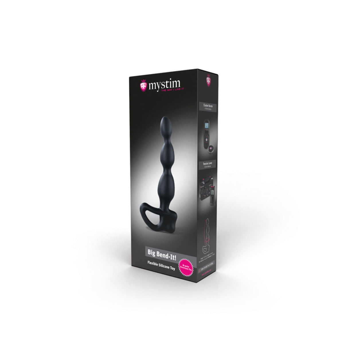 Mystim Big Bend-it! With E-Stim, black Intimates Adult Boutique