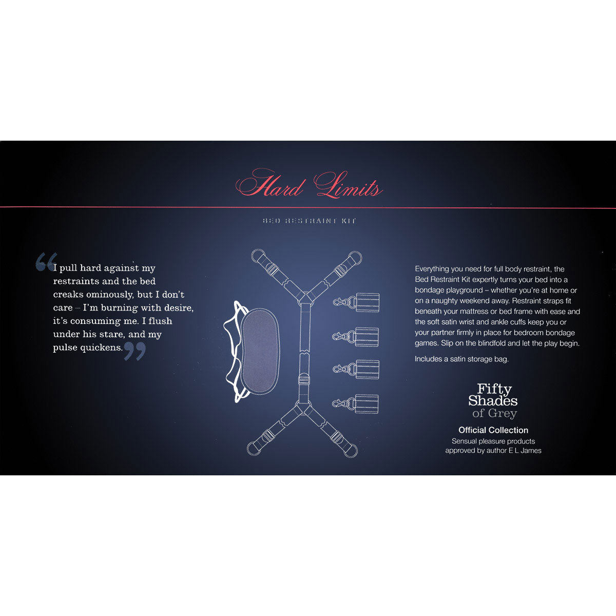 Fifty Shades - Hard Limits Universal Restraint Kit Intimates Adult Boutique
