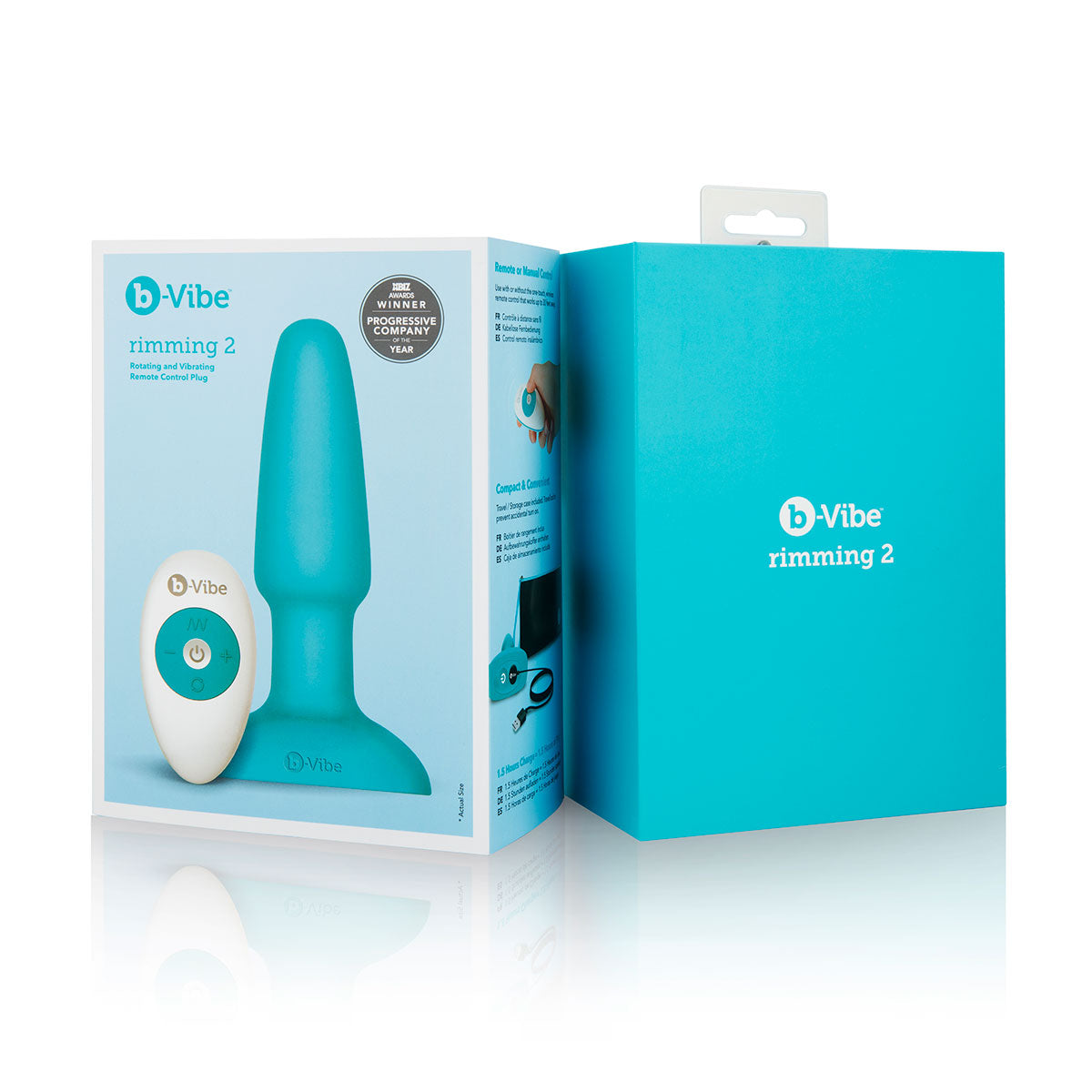 B-Vibe Rimming Butt Plug 2 - Teal | Anal Toys Intimates Adult Boutique