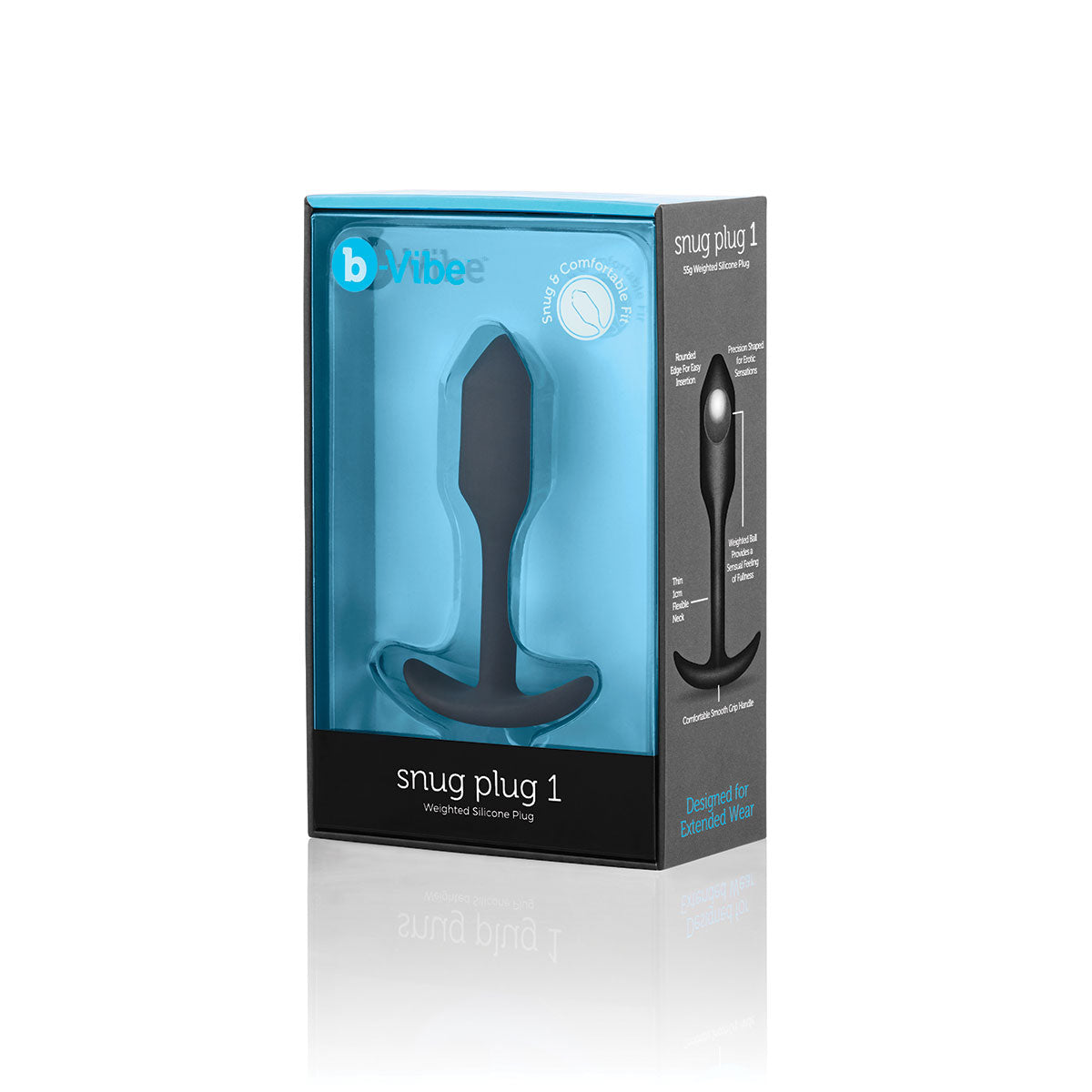 B-Vibe Snug Plug 1 Small - Black | Anal Toys | Shop Now Intimates Adult Boutique