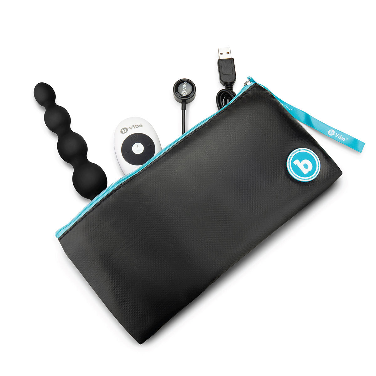 B-Vibe Cinco Beads - Black | Anal Toys - Reviews & Best Prices Intimates Adult Boutique