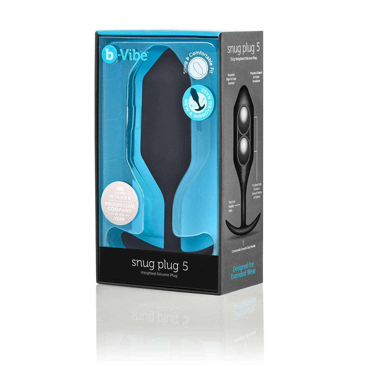 B-Vibe Snug Plug 5 (XXL) - Black Intimates Adult Boutique