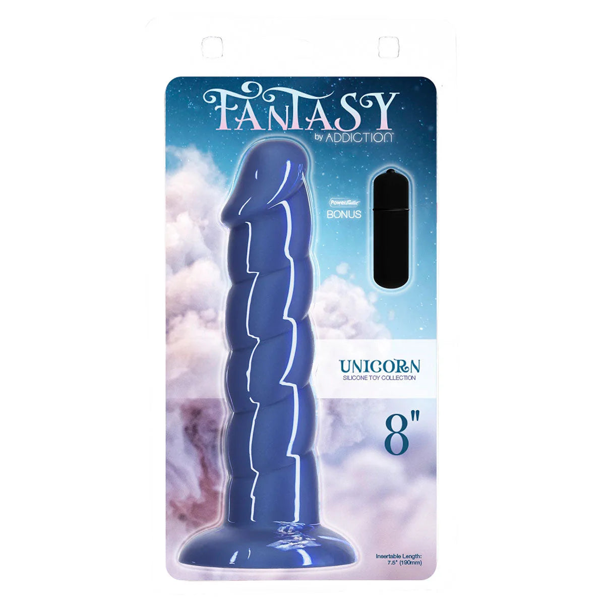 Blue 8" Addiction Unicorn Dildo | Dildos Category Intimates Adult Boutique