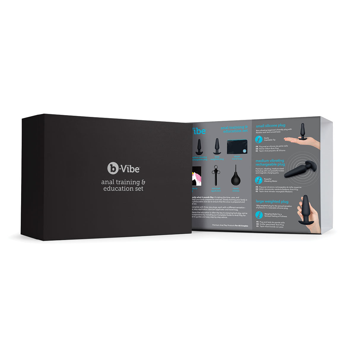 B-Vibe Anal Training Set - Black Intimates Adult Boutique