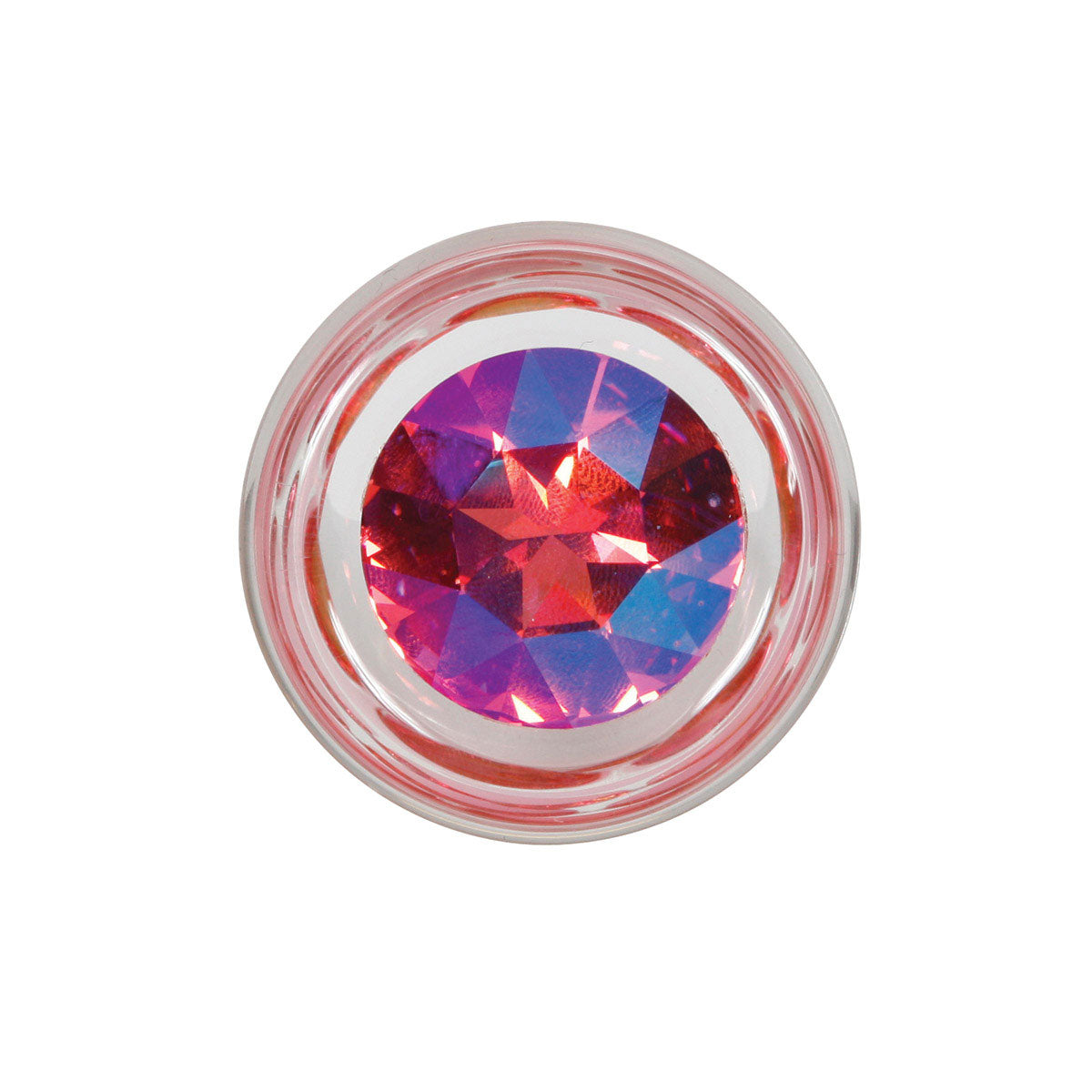 Crystal Delights Pineapple Delight Butt Plug with Pink Crystal Intimates Adult Boutique