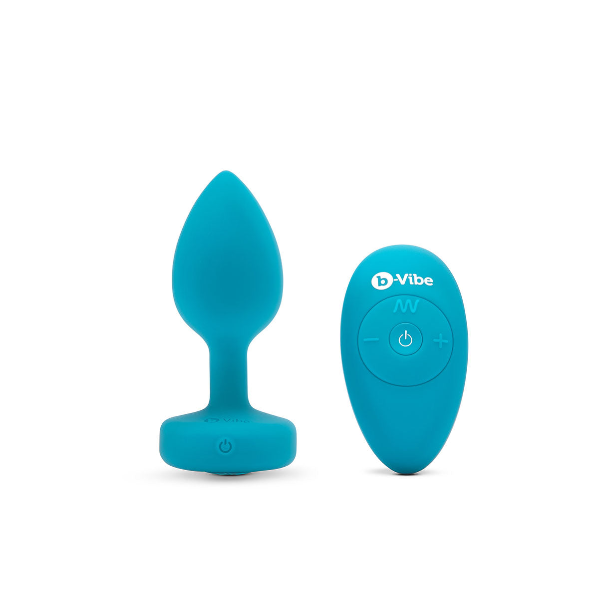 Anal Toys: B-Vibe Vibrating Jewel Plug Small-Medium - Aqua Intimates Adult Boutique