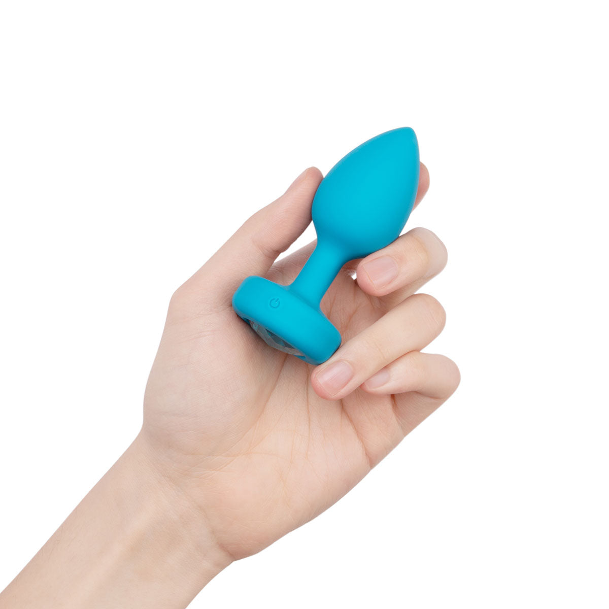 Anal Toys: B-Vibe Vibrating Jewel Plug Small-Medium - Aqua Intimates Adult Boutique