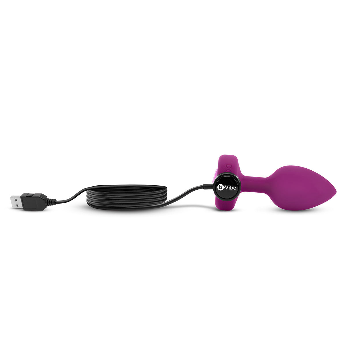 B-Vibe Vibrating Jewel Plug Small-Medium - Fuchsia | Anal Toys Intimates Adult Boutique