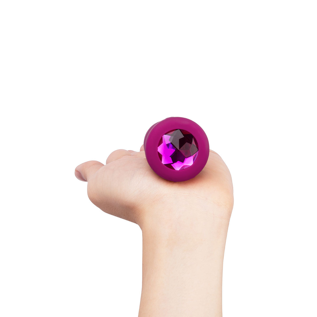 B-Vibe Vibrating Jewel Plug Small-Medium - Fuchsia | Anal Toys Intimates Adult Boutique