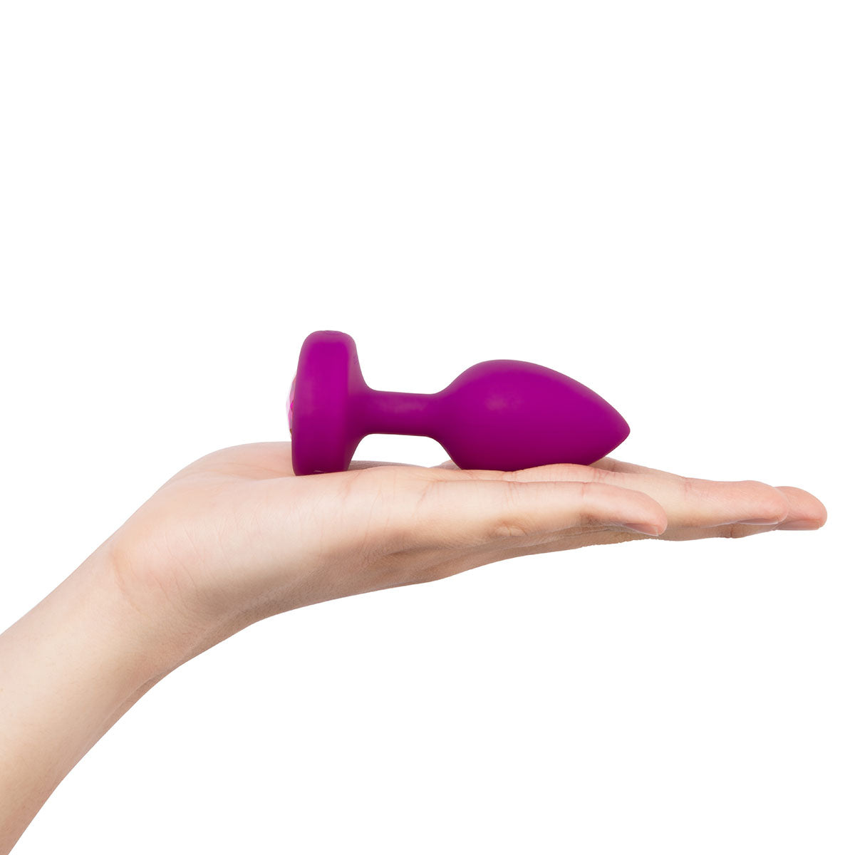 B-Vibe Vibrating Jewel Plug Small-Medium - Fuchsia | Anal Toys Intimates Adult Boutique