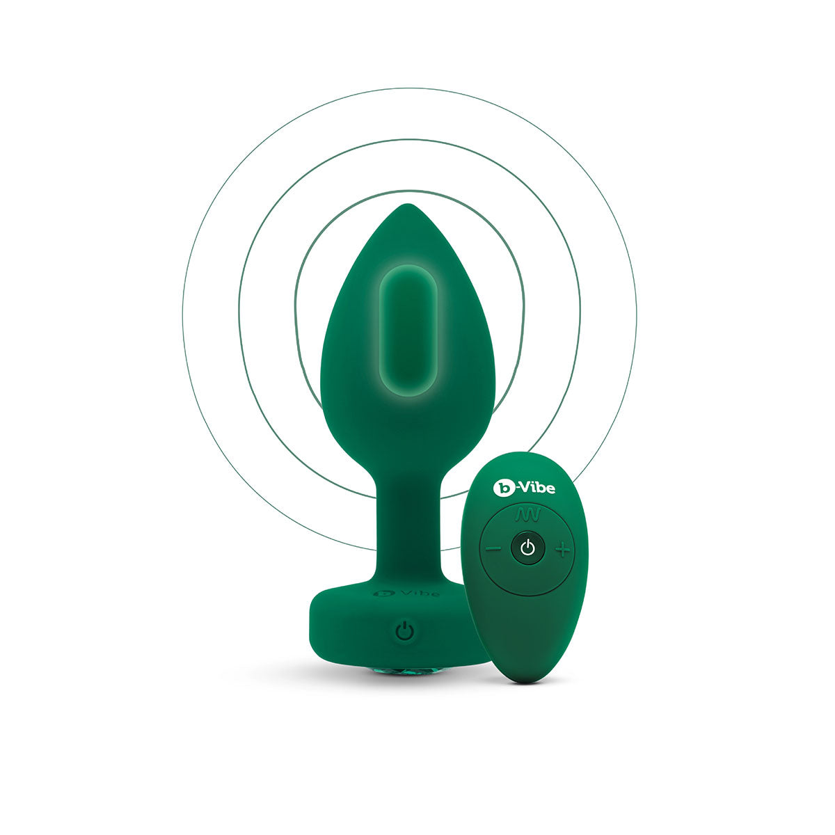 Shop B-Vibe Vibrating Jewel Plug - Emerald | Anal Toys Intimates Adult Boutique