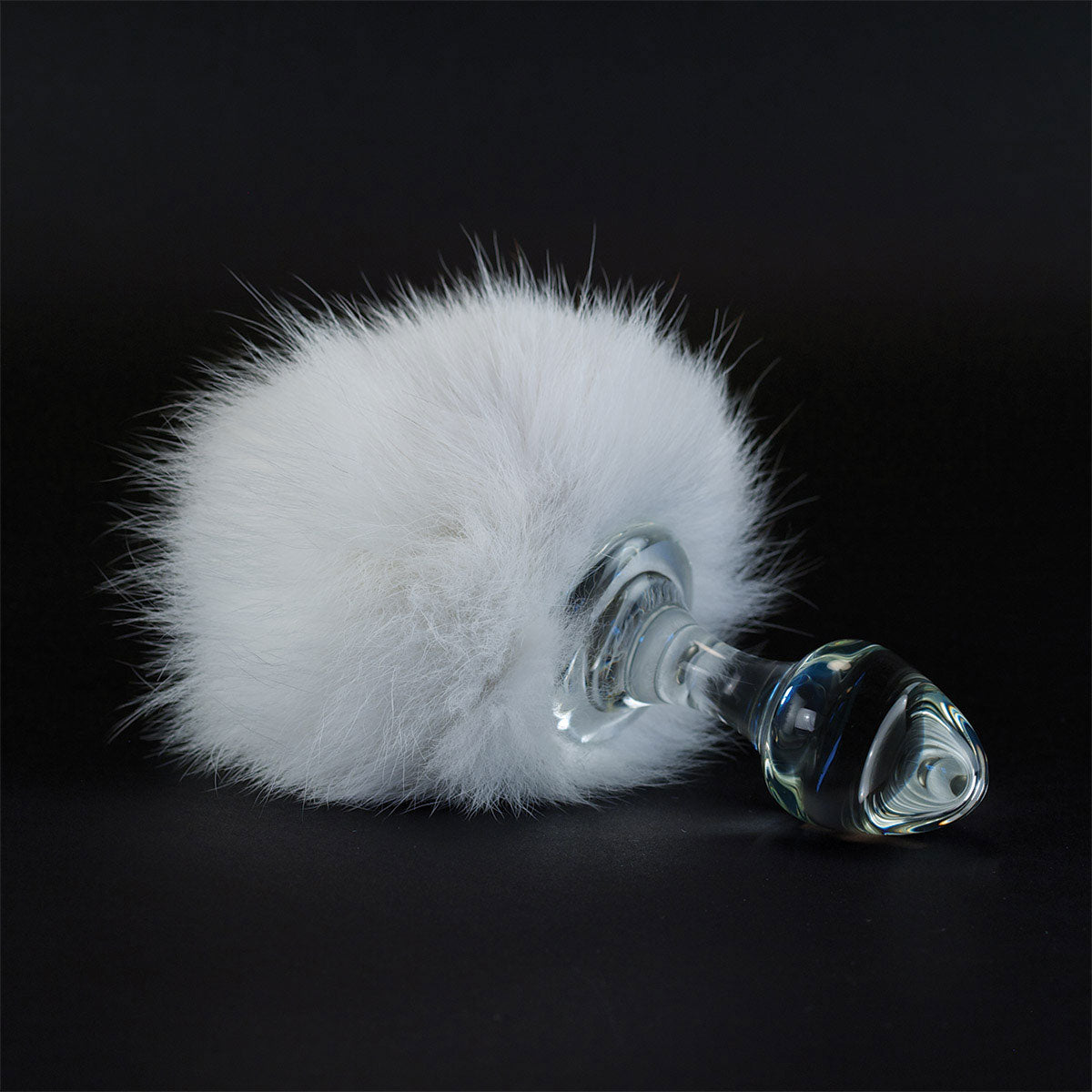 Crystal Delights Magnetic Bunny Tail - White | Anal Toys Intimates Adult Boutique