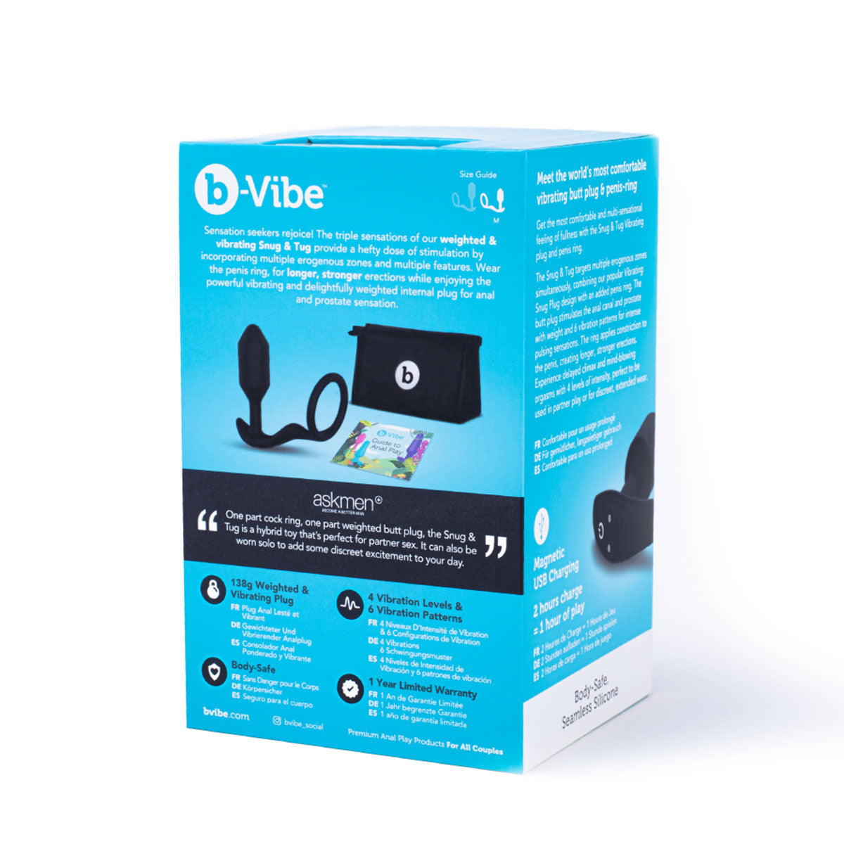 B-Vibe Vibrating Snug & Tug (M) | Anal Toys Intimates Adult Boutique
