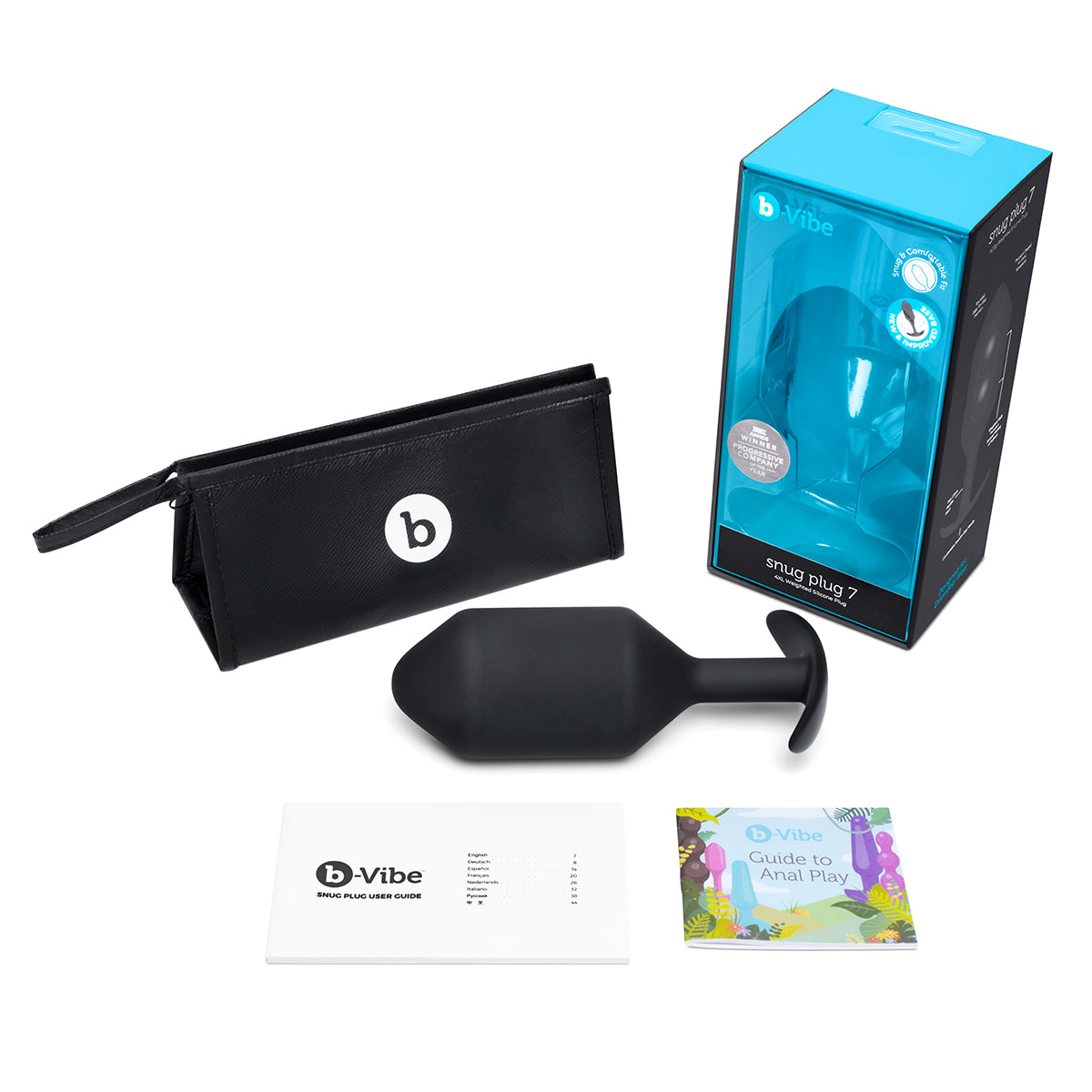 B-Vibe Snug Plug 7 (XXXXL) - Black | Anal Toys Intimates Adult Boutique