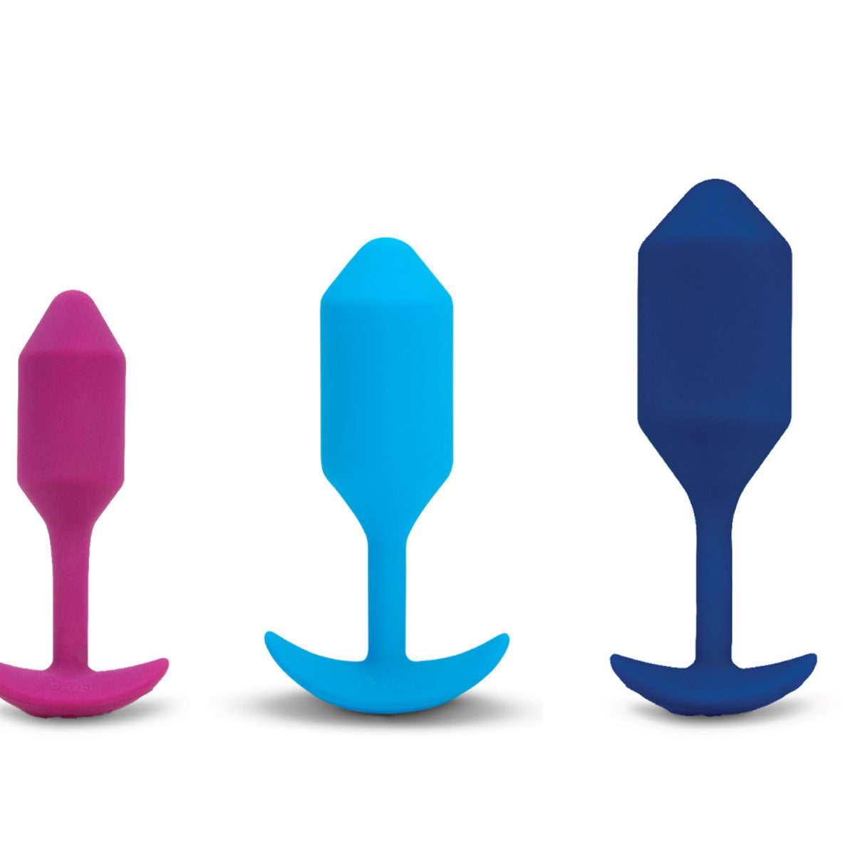 B-Vibe Vibrating Snug Plug 3 (L) - Blue | Anal Toys Intimates Adult Boutique
