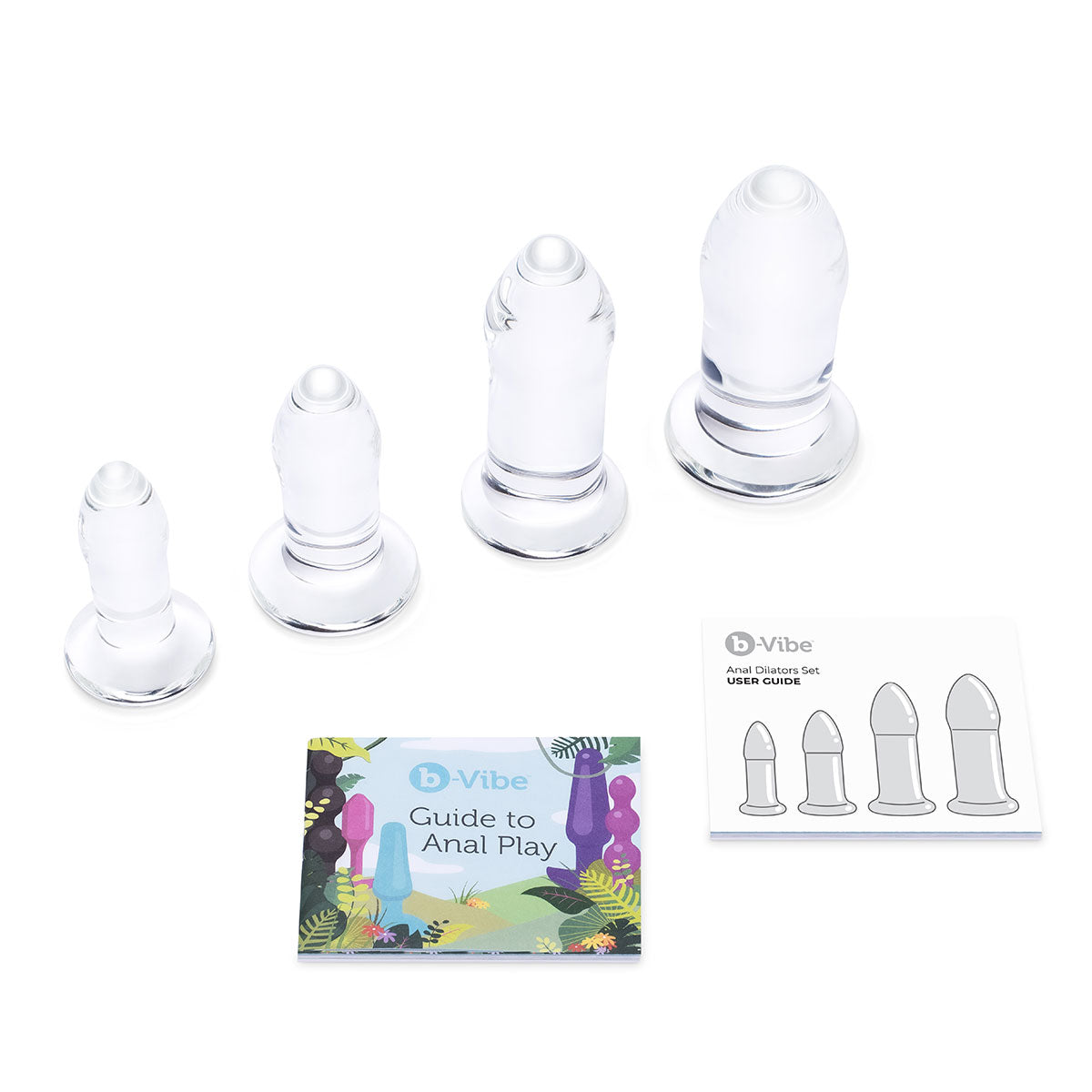B-Vibe Glass Anal Dilators Set - Anal Toys Collection Intimates Adult Boutique