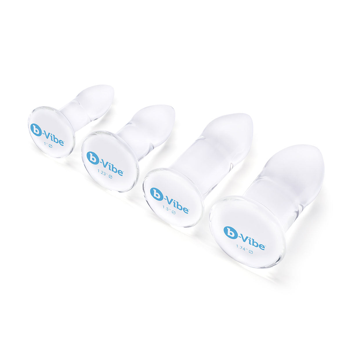 B-Vibe Glass Anal Dilators Set - Anal Toys Collection Intimates Adult Boutique