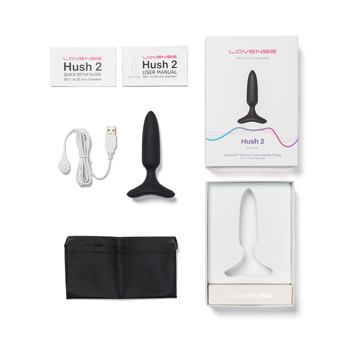 Anal Toys: Lovense Hush 2 Vibrating App Based Vibrating Butt Plug Intimates Adult Boutique