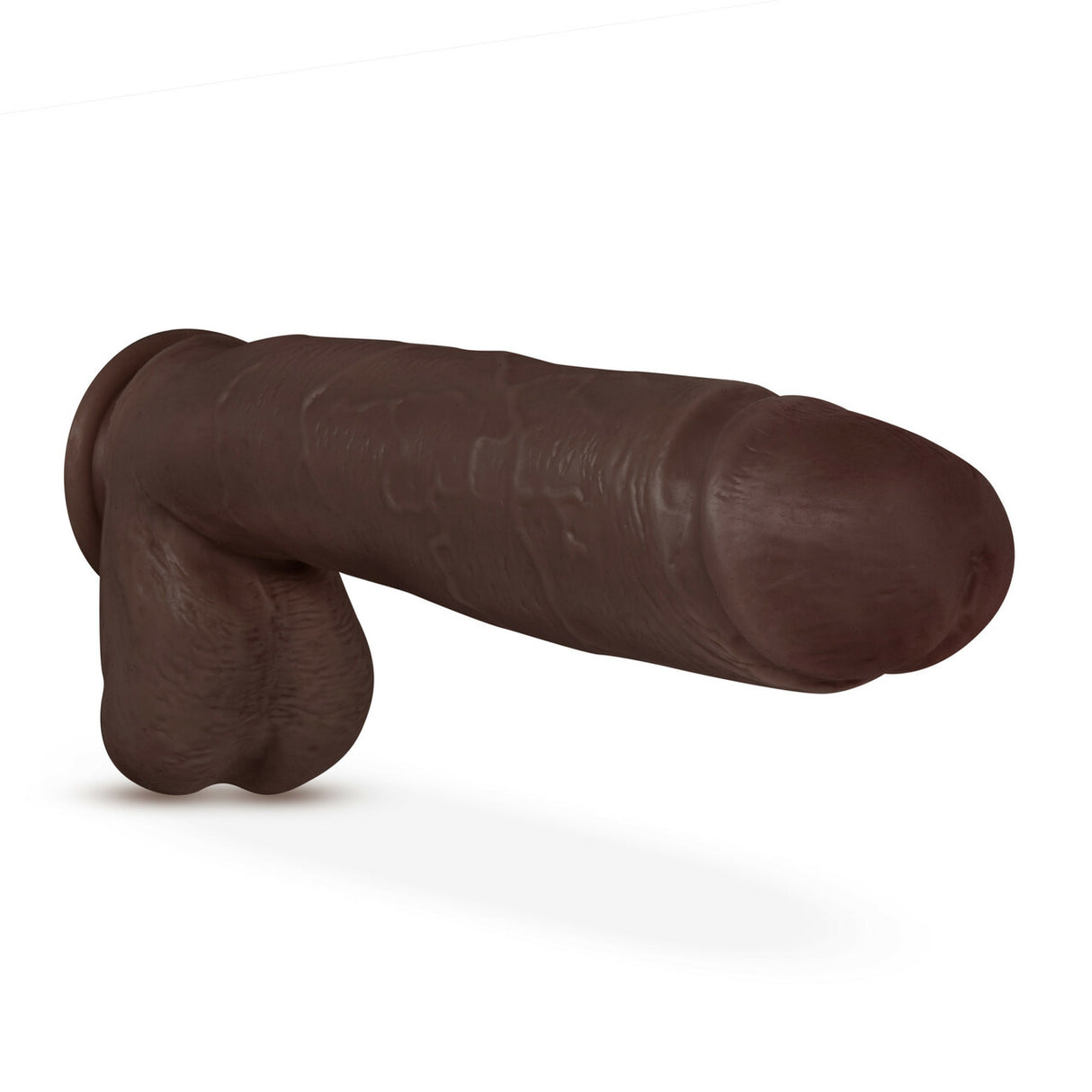 Au Naturel 10in Chocolate Dildo With Suction Cup Intimates Adult Boutique