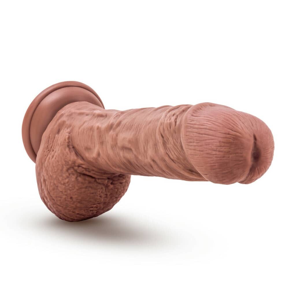 Au Naturel 9" Mocha Dildo With Suction Cup Natural Big Billy Intimates Adult Boutique