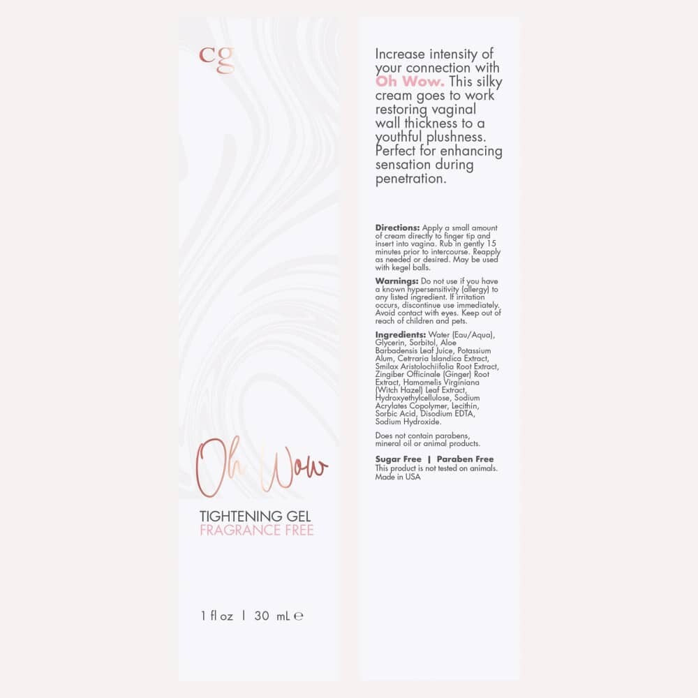 Cgc Oh Wow Tightening Gel 1 Fl Oz Intimates Adult Boutique