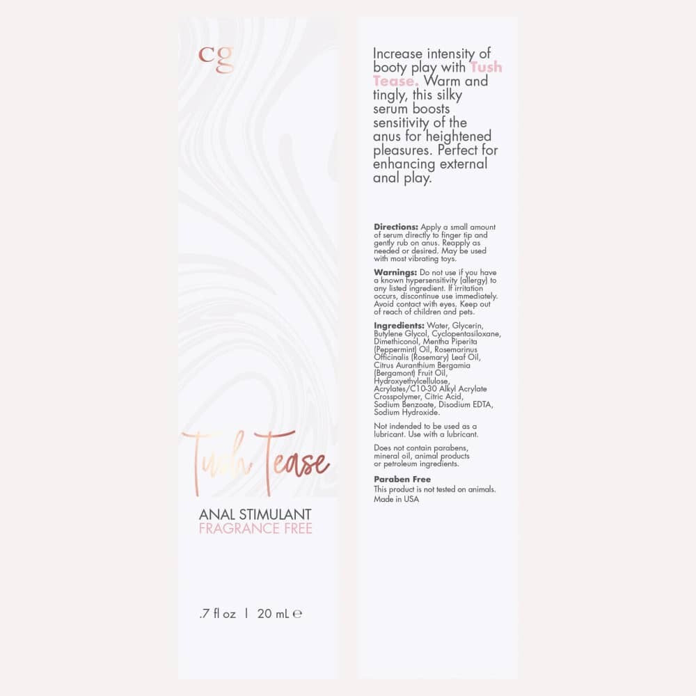 Tush Tease Anal Stimulant Lubricant, 0.7 Fl Oz Intimates Adult Boutique