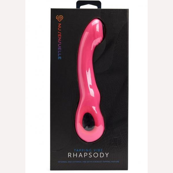 Sensuelle Rhapsody Tapping Vibrator Deep Pink Intimates Adult Boutique