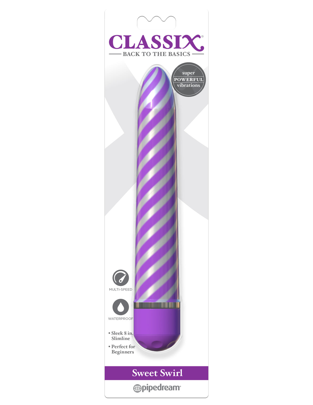 Classix Sweet Swirl Vibrator - Purple Intimates Adult Boutique
