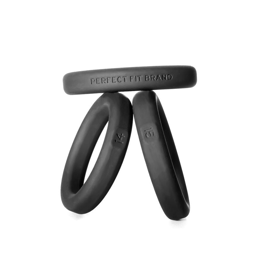 Xact Fit Silicone Rings #14 #15 #16 Black Intimates Adult Boutique