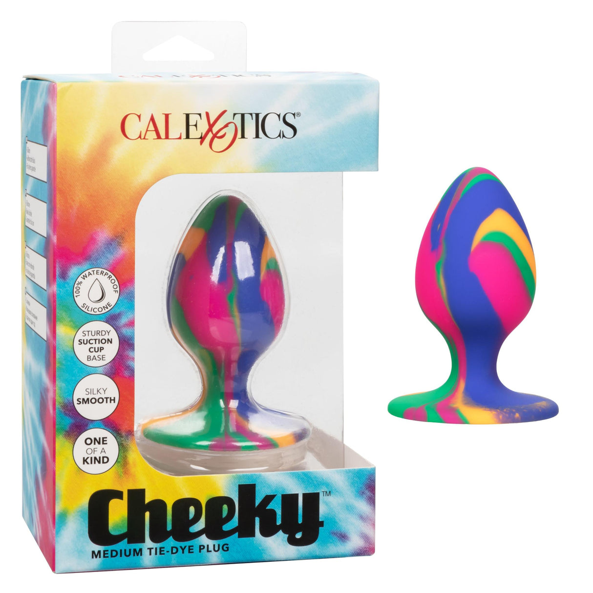 Cheeky Medium Tie Dye Anal Plug Intimates Adult Boutique
