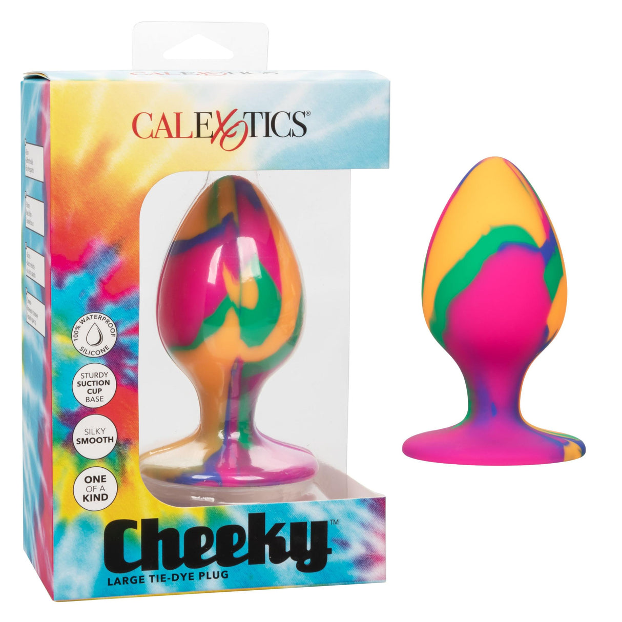 Cheeky Large Tie Dye Butt Plug Intimates Adult Boutique
