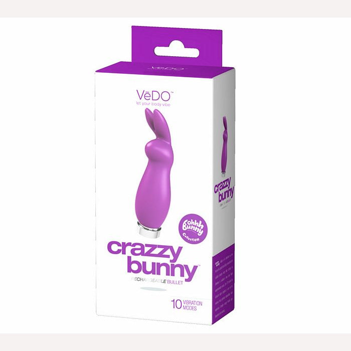 Crazzy Bunny Rechargeable Mini Vibe - General Intimates Adult Boutique