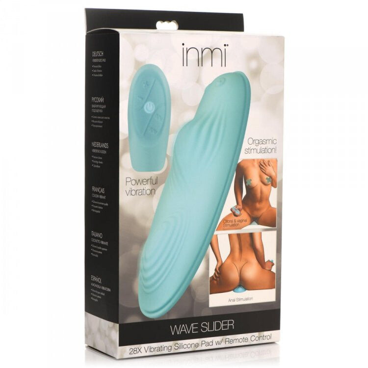 Inmi Wave Slider 28x Vibrating Silicone Pad W/ Remote Intimates Adult Boutique