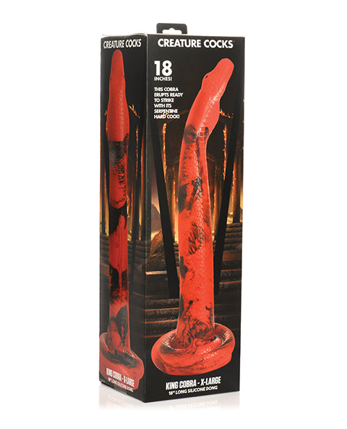 Creature Cocks King Cobra XL 18 In Long Silicone Dildo Intimates Adult Boutique