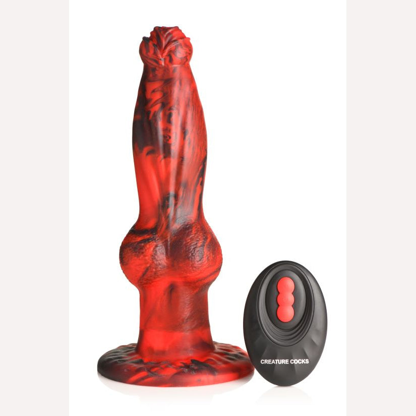 Silicone Dildo Creature Cocks Hell Wolf Thrusting & Vibrating Intimates Adult Boutique