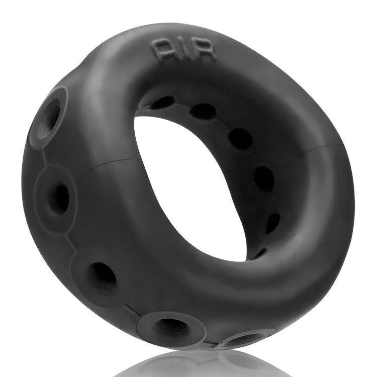 Oxballs Airflow Cock Ring Silicone-tpr Blend Black Ice -Men's Sextoys Intimates Adult Boutique