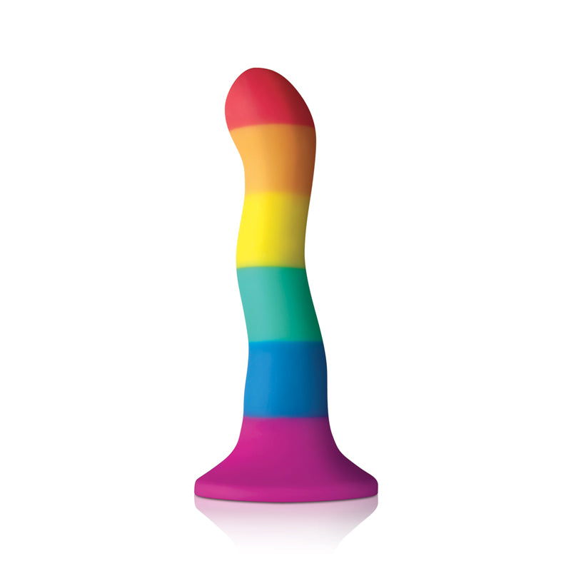 Rainbow Colours Pride Edition 6in Wave Dildo Intimates Adult Boutique
