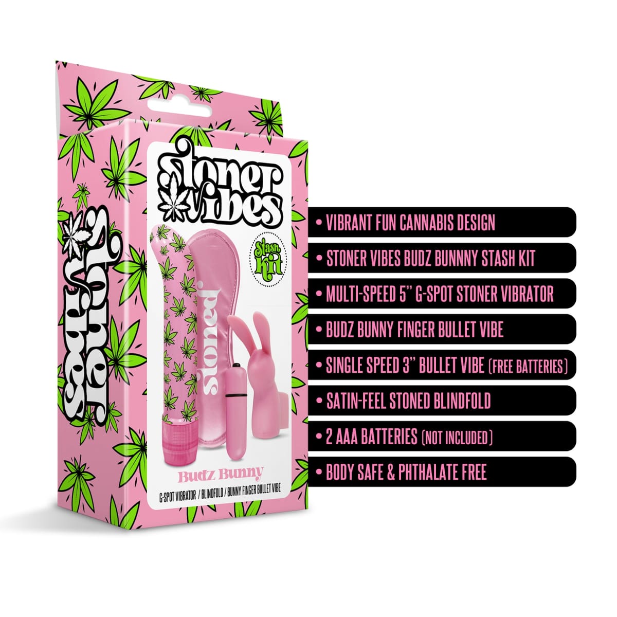 Stoner Vibes Stash Kit Budz Bunny Intimates Adult Boutique