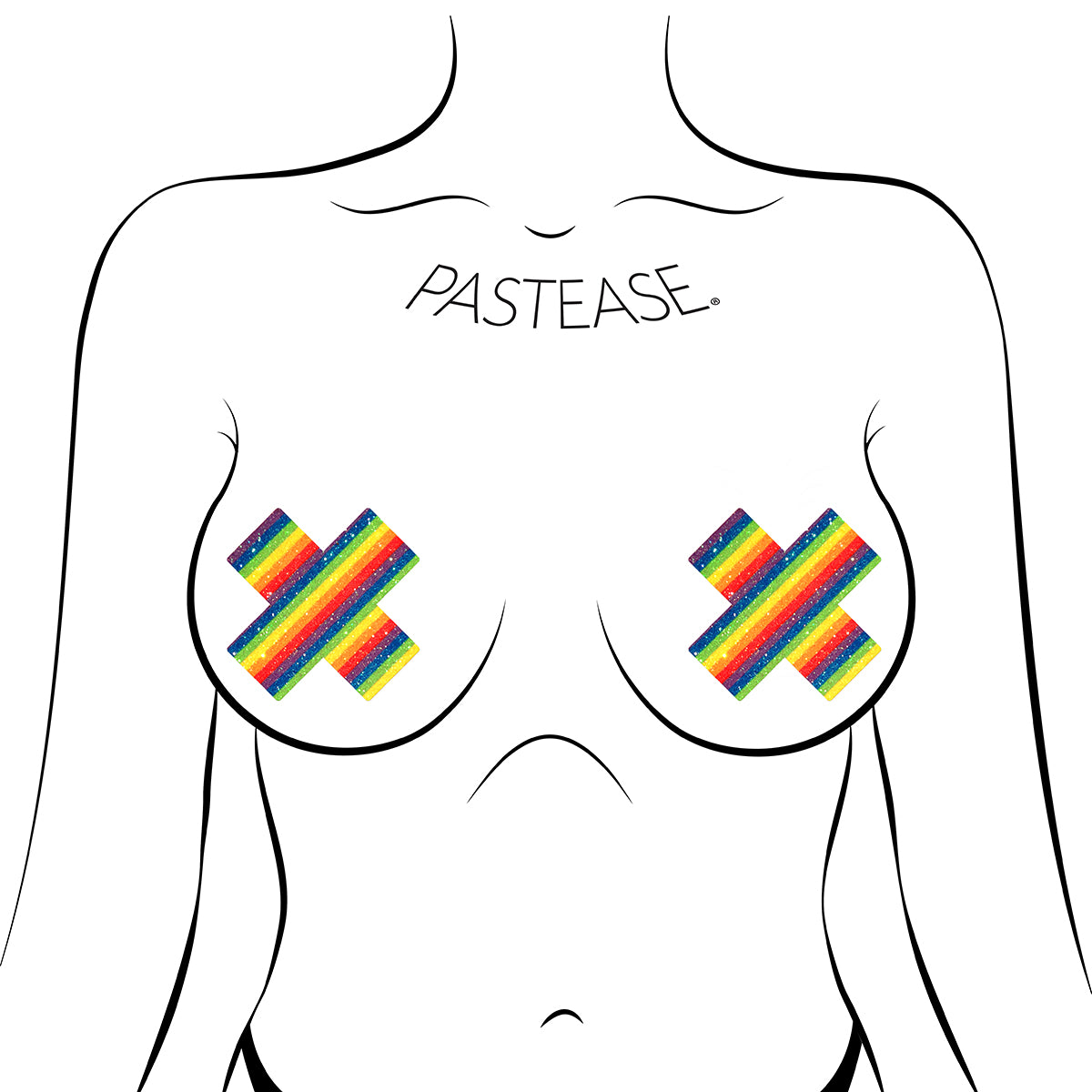 Pastease Rainbow Pride Crosses Intimates Adult Boutique
