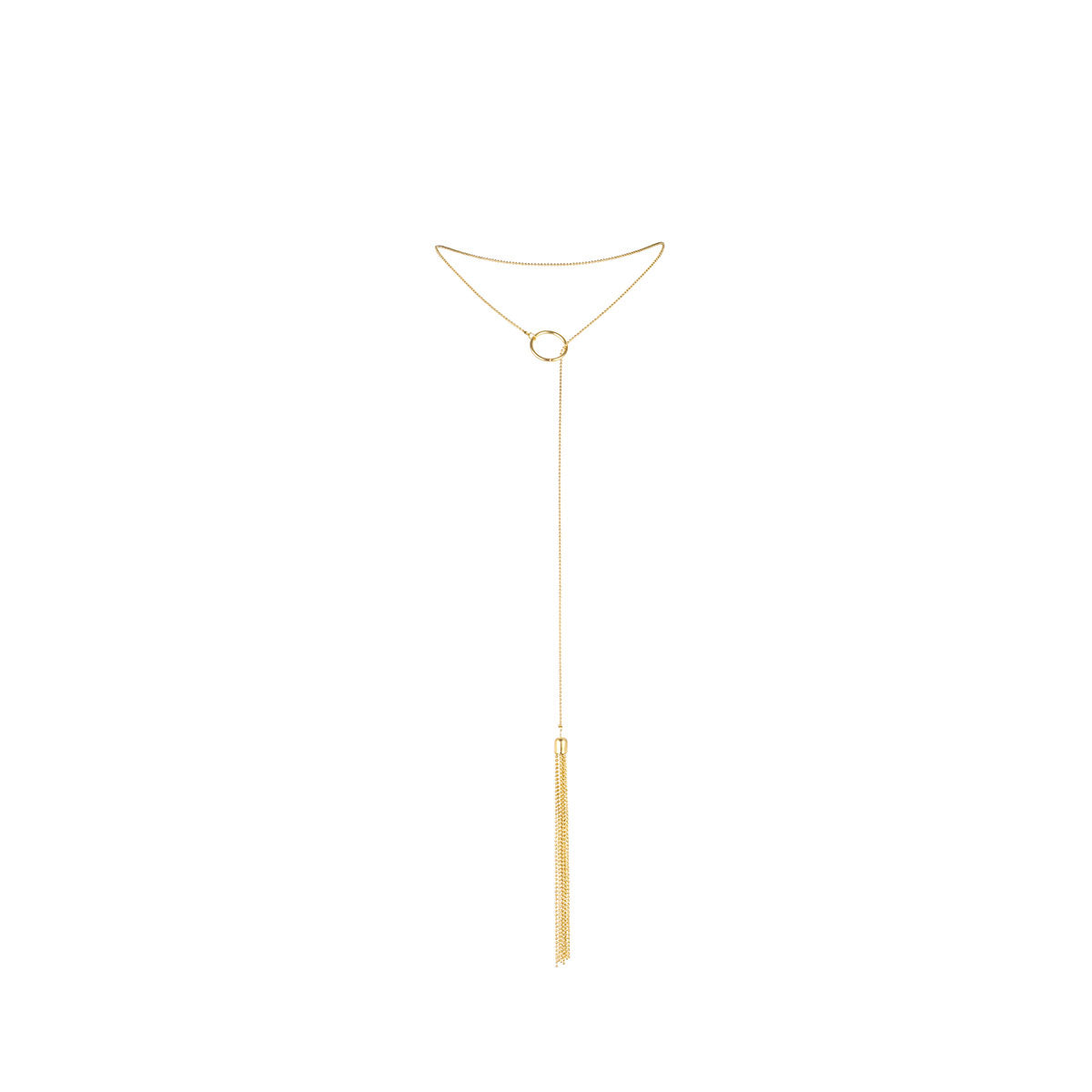 Bijoux Indiscrets Magnifique Collection Tickler Pendant - Gold Intimates Adult Boutique