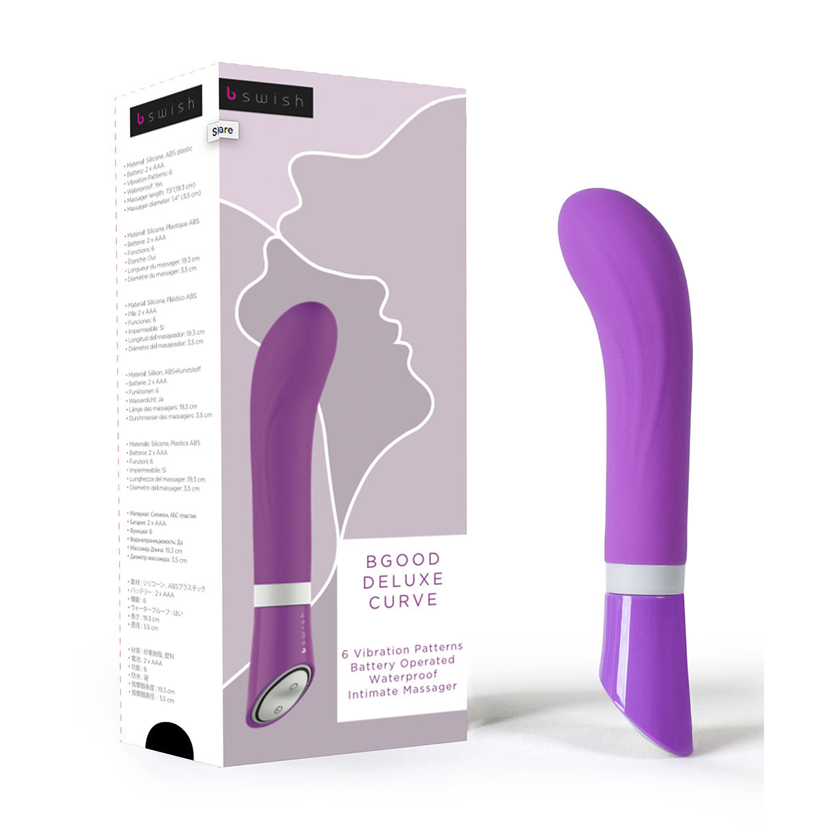 B Swish Bgood Curve Deluxe Violet | Sextoys for Women Intimates Adult Boutique