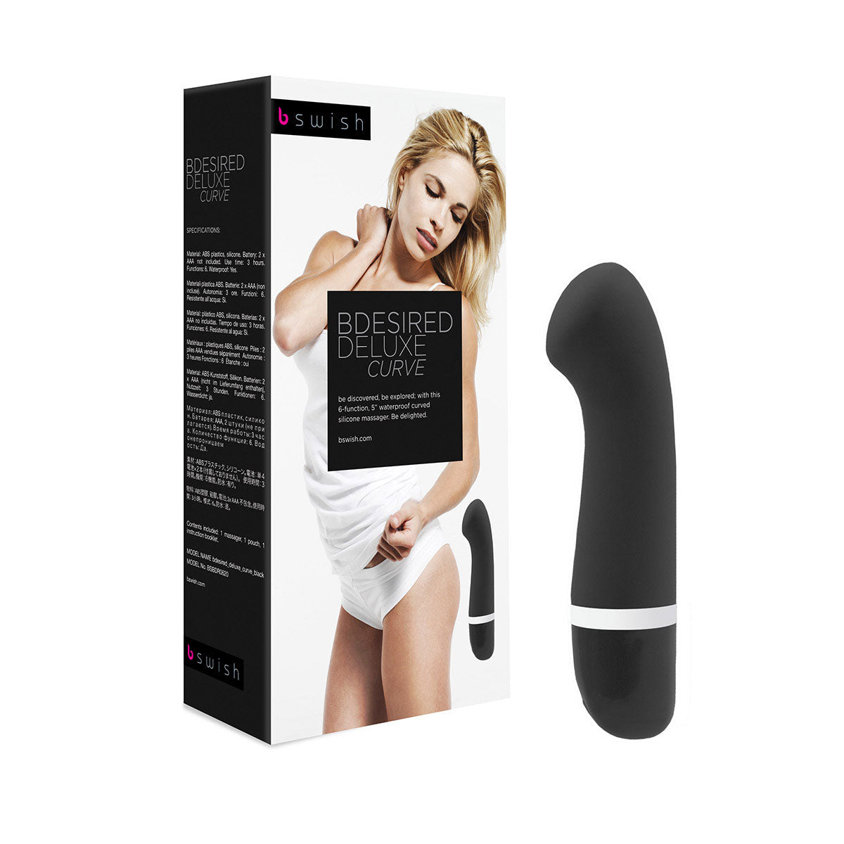 B Swish Bdesired Deluxe Curve - Black Intimates Adult Boutique