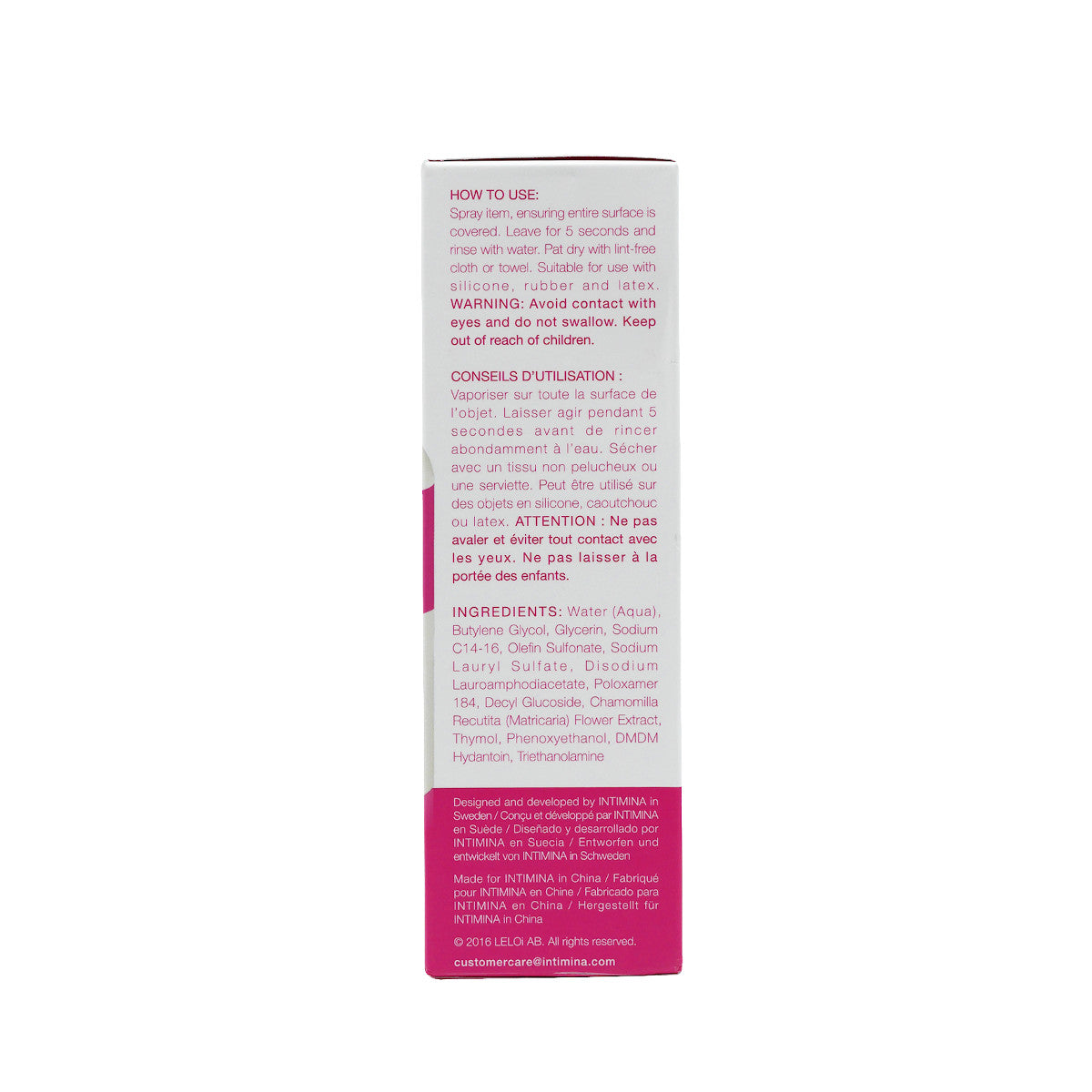 Intimina Accessory Cleaner 2.5oz Intimates Adult Boutique