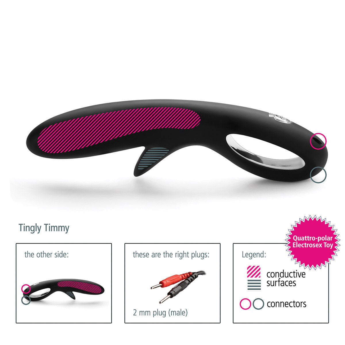 Mystim Tingly Timmy E-Stim Dil Intimates Adult Boutique