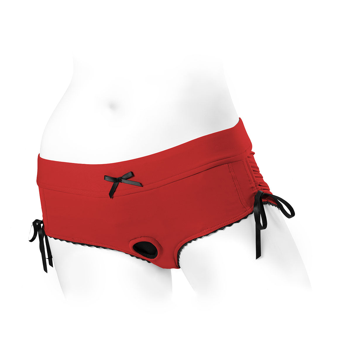 SpareParts Sasha Harness Red-Black Nylon - Medium Intimates Adult Boutique