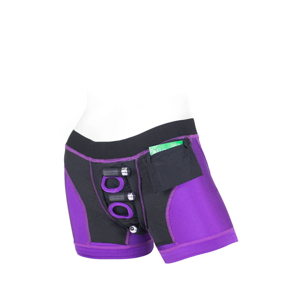 SpareParts Tomboii Purple-Black Nylon - 3X Intimates Adult Boutique