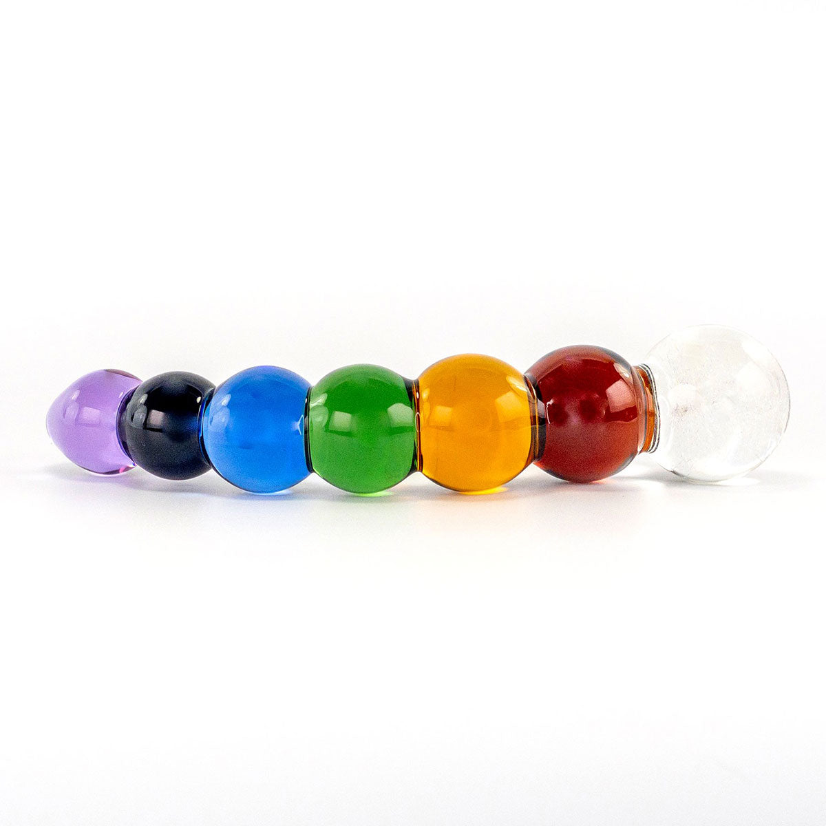 Crystal Delights Rainbow Bubble Glass Dildo Intimates Adult Boutique