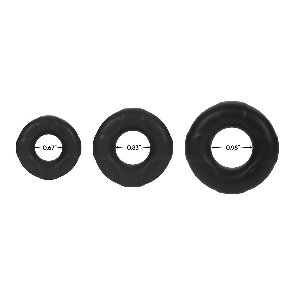 FORTO F-33 C-Ring 21mm Black Medium Intimates Adult Boutique